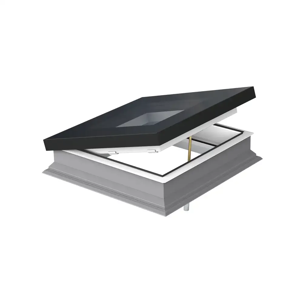 DMF DU6 manually operated flat roof deck mounted skylight
