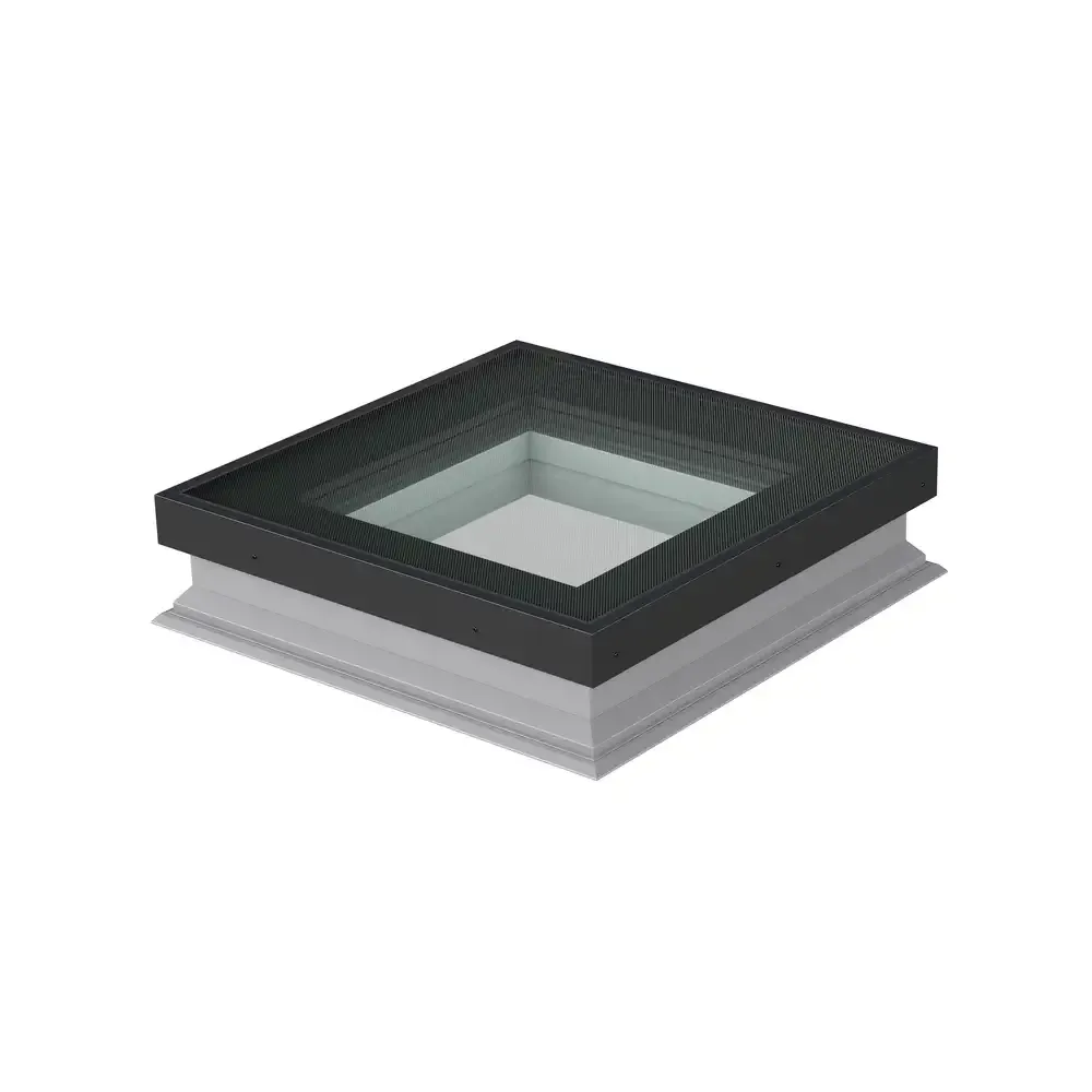 DXF DU6 fixed flat roof deck mounted skylight | fakro_us
