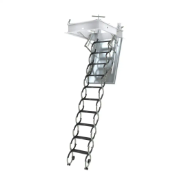 LSF fire-rated scissor metal attic ladder
