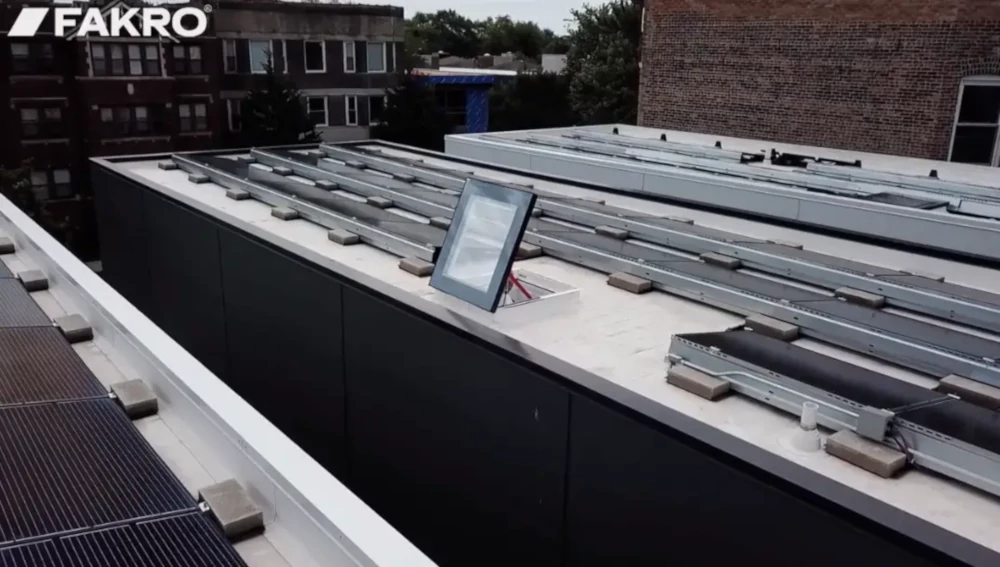Flat access roof windows